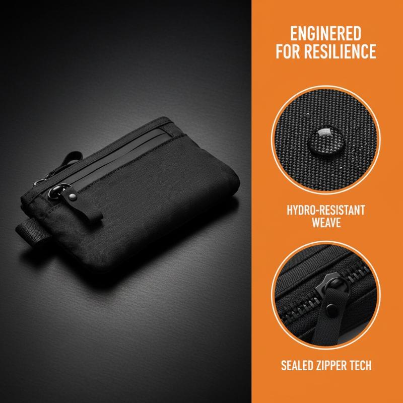 Edc Carry Card - กระเป๋าใส่เหรียญกันน้ำแบบยุทธวิธี ป้องกัน RFID สำหรับใส่บัตรเครดิต กระเป๋าสตางค์ EDC