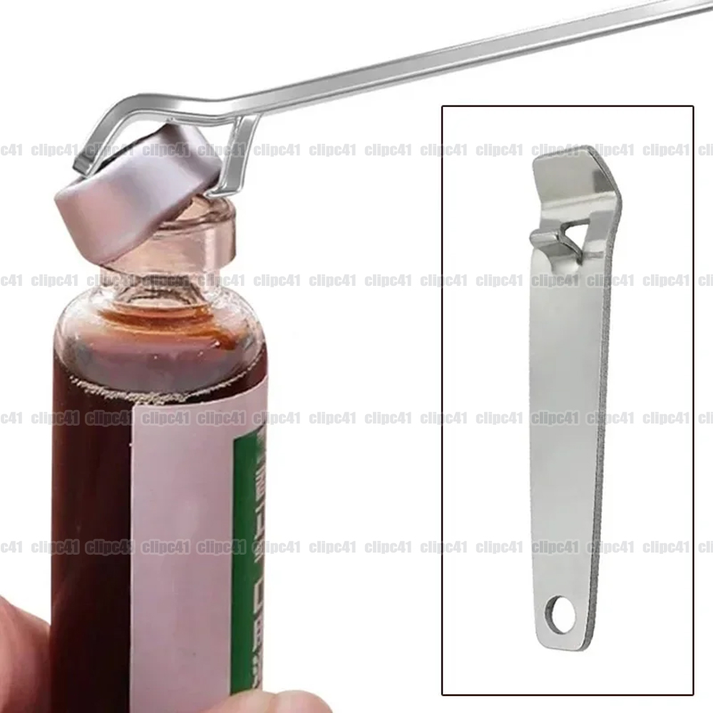Bottle Opener Keyring - ที่เปิดขวดยาเหลวสแตนเลส 1 ชิ้น อุปกรณ์แพทย์ พยาบาล พกพาสะดวก