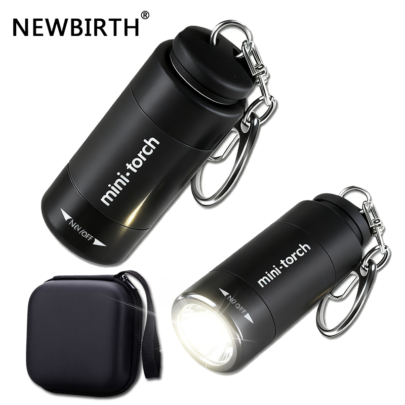 Keychain Flashlight - ไฟฉายพวงกุญแจ LED ชาร์จ USB ได้ แสงสว่างแรง
