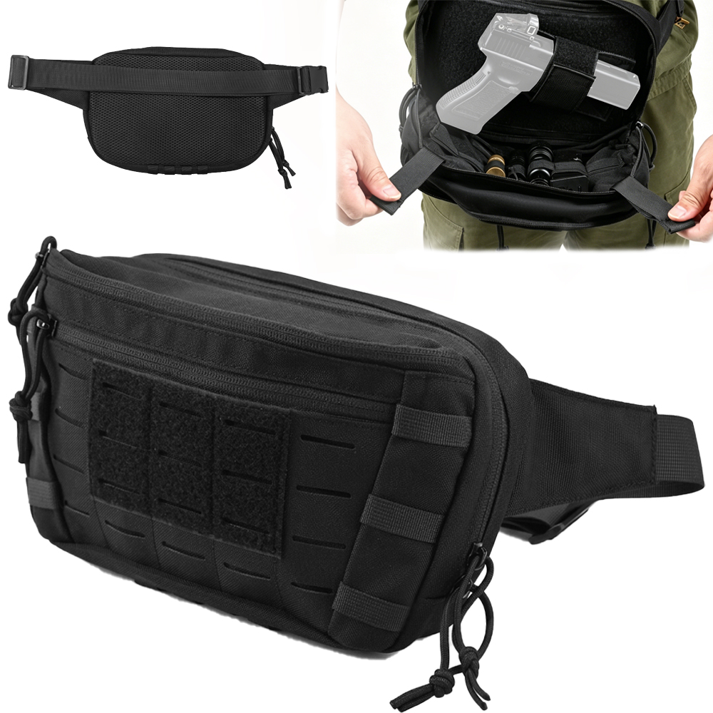 Edc Carry Bag For Pistol - กระเป๋าคาดเอวแบบยุทธวิธีสำหรับปืนพกพา ซ่อนปืนได้ กระเป๋าคาดอก กระเป๋าสะพายข้าง กระเป๋าใส่ปืนพกพา กระเป๋าใส่เครื่องมือ