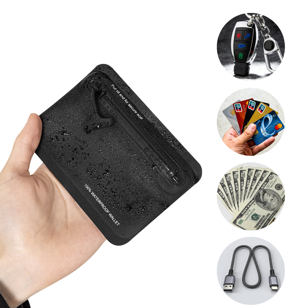 Edc Carry Card - กระเป๋าใส่เหรียญซิปกันน้ำ กระเป๋า EDC น้ำหนักเบาสำหรับกิจกรรมกลางแจ้ง กระเป๋าใส่หูฟัง บัตรเครดิต