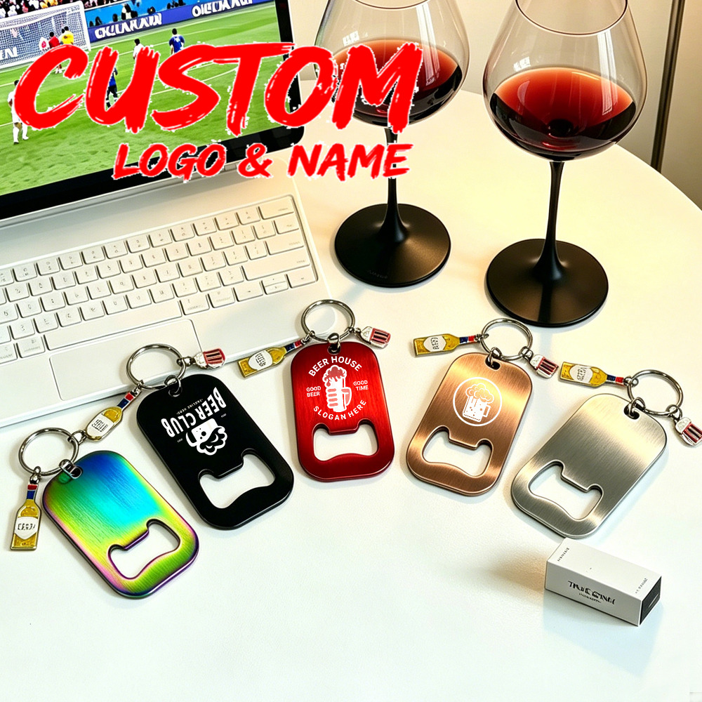 Bottle Opener Keyring - ที่เปิดขวดสแตนเลสแบบพกพาพร้อมพวงกุญแจ ของชำร่วยงานแต่งงาน ของขวัญสำหรับคุณพ่อ ของขวัญ DIY