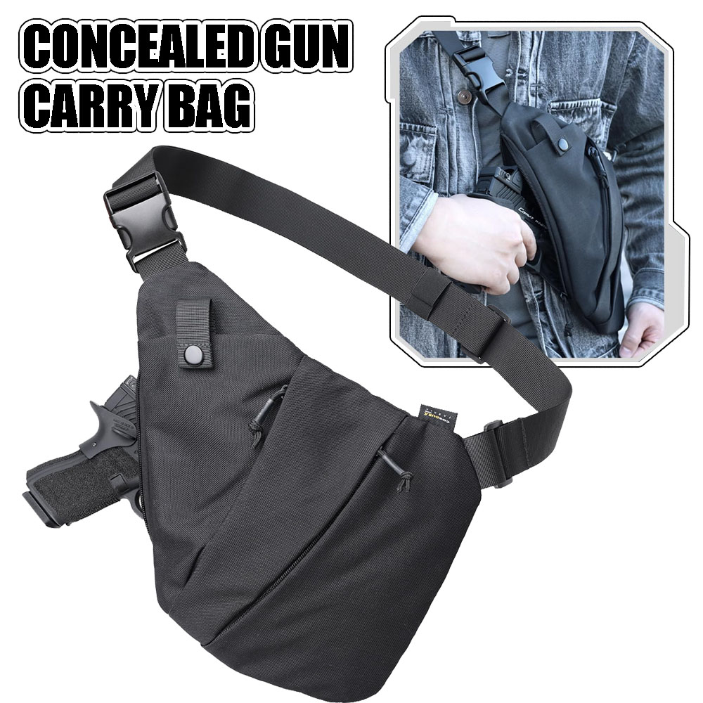 Edc Carry Bag For Pistol - ปืนปกปิดทางยุทธวิธีกระเป๋าใส่โน๊ตบุ๊คแบบพกพา Crossbody ของผู้ชายกระเป๋าสะพายปืนพกปืนพกปกปิดกรณีป้องกันการขโมย EDC กระเป๋าใส่โน๊ตบุ๊คแบบพกพา S