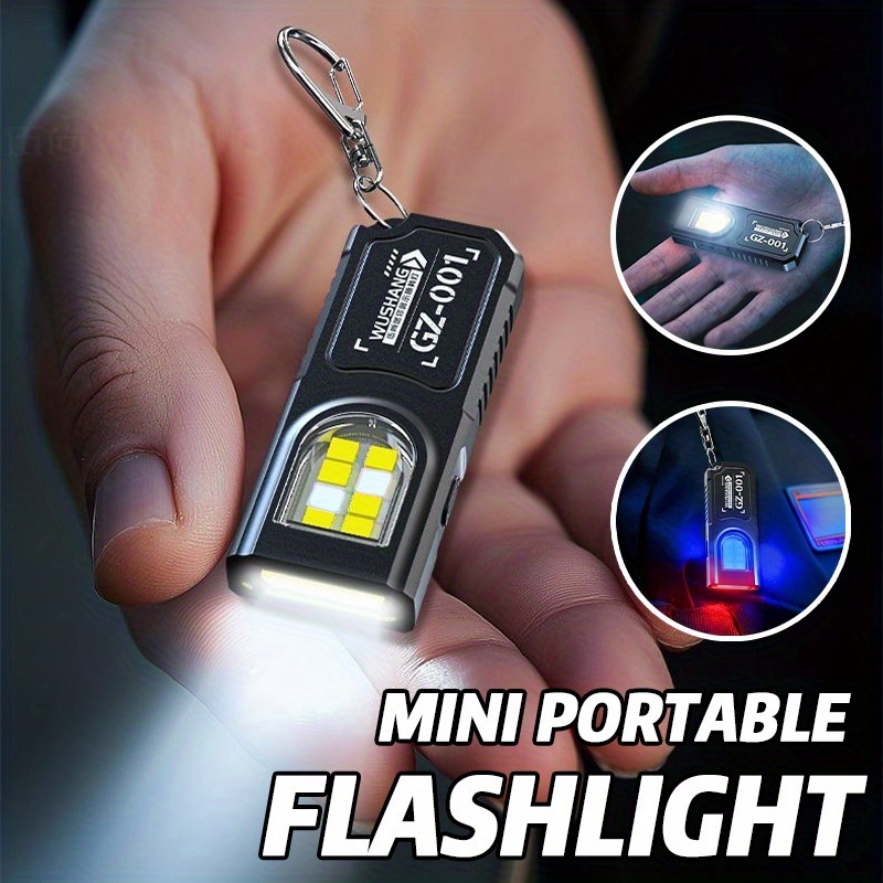 Keychain Flashlight - ไฟฉายพวงกุญแจ LED COB ขนาดเล็กทรงพลัง ชาร์จ USB-C