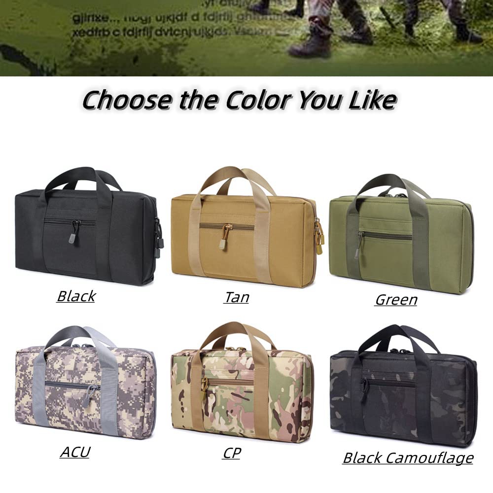 Edc Carry Bag For Pistol - กระเป๋าใส่ปืนพกแบบยุทธวิธี สำหรับปืนพกและพกพา กระเป๋าปืนพกแบบนุ่มพกพาสะดวก ซองปืนพก EDC กระเป๋าใส่อุปกรณ์ล่าสัตว์