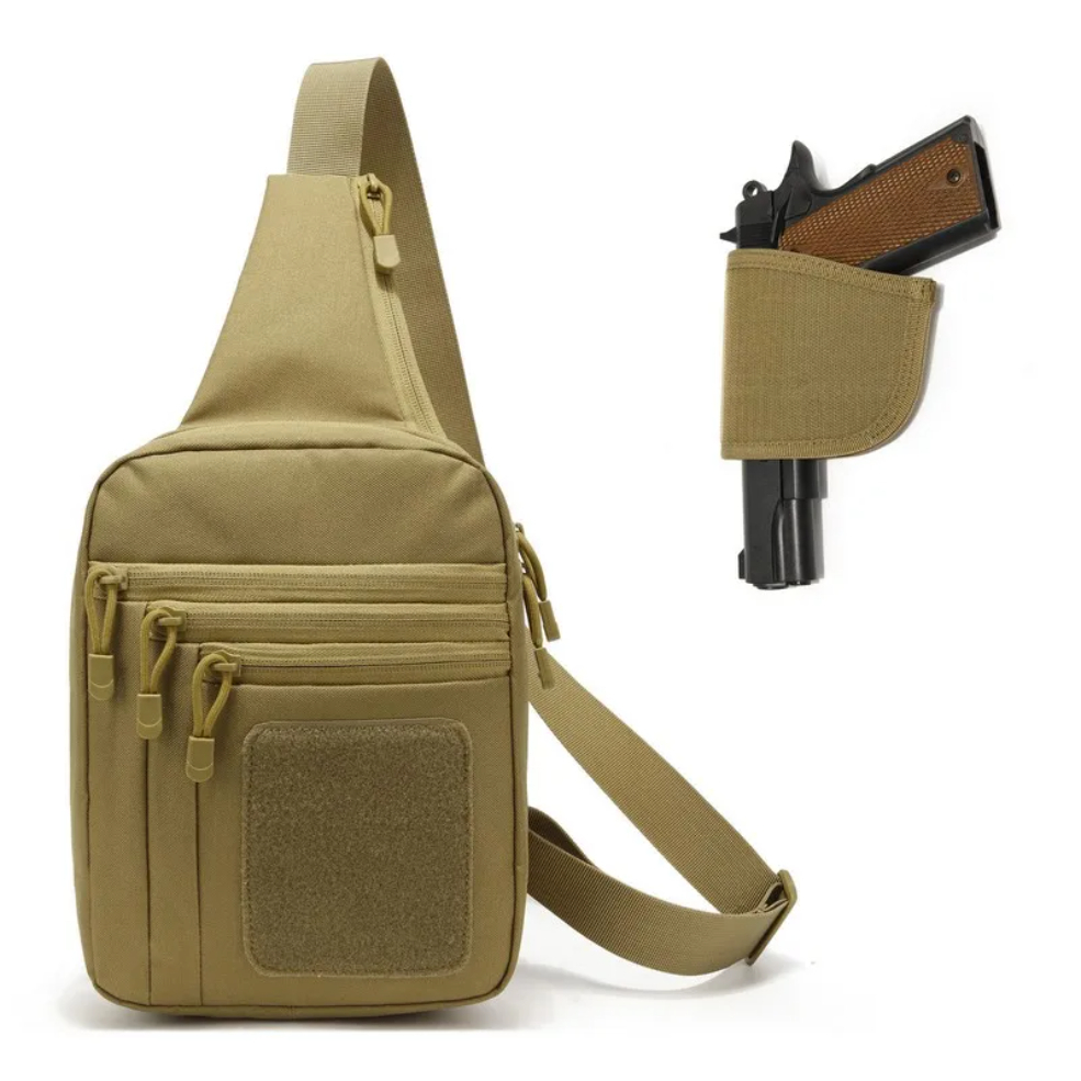 Edc Carry Bag For Pistol - กระเป๋าคาดอกแบบยุทธวิธีใหม่ ซองปืนพกพาแบบซ่อน กระเป๋าใส่ปืนแบบคาดลำตัว กระเป๋า EDC แบบสะพายข้าง