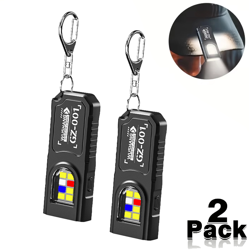 Keychain Flashlight - ไฟฉายพวงกุญแจ LED COB มินิอเนกประสงค์ ชาร์จ USB