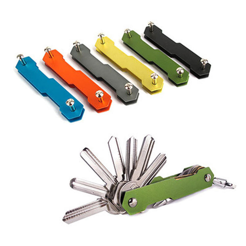 Edc Carry Card - Smart Key Organizer ผู้ถือกระเป๋ากระเป๋าพวงกุญแจ EDC พวงกุญแจแหวนอลูมิเนียมขนาดกะทัดรัดกระเป๋าสตางค์แบบพกพา