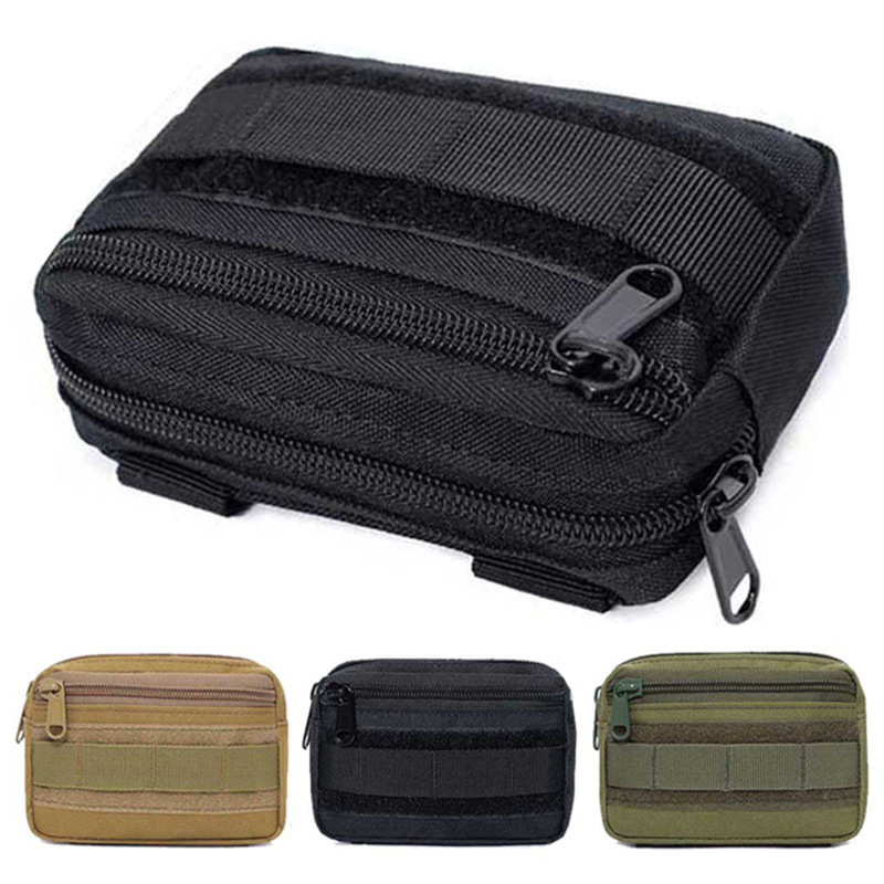 Edc Carry Box - Double Layer EDC Pack ผู้ชายยุทธวิธี Molle