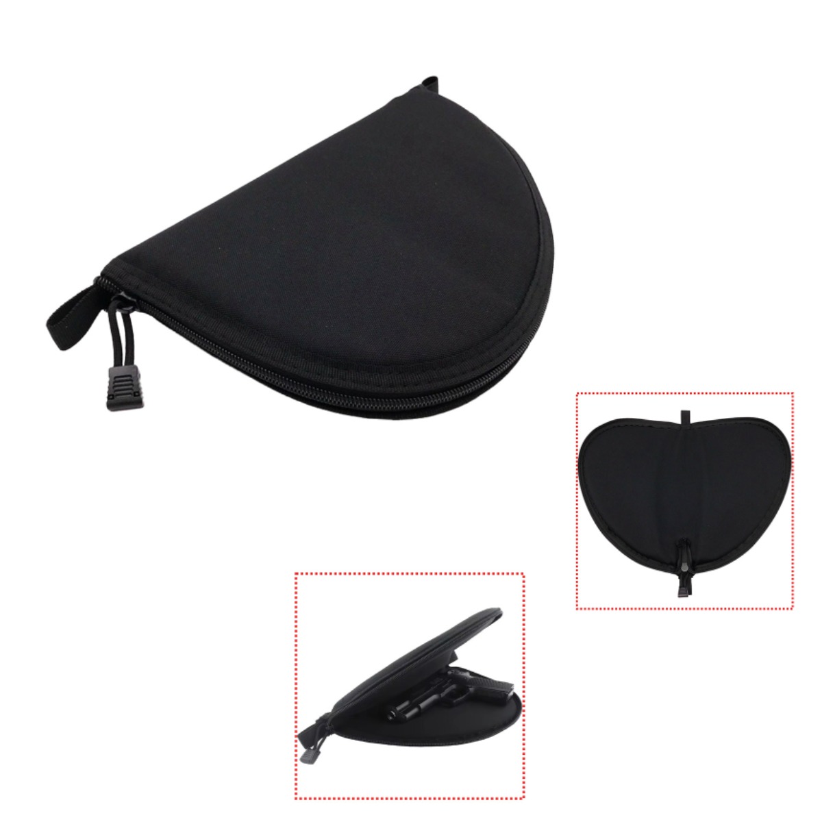 Edc Carry Bag For Pistol - กระเป๋าใส่ปืนพกพาแบบยุทธวิธี กระเป๋าใส่ปืนอัดลมแบบพกพา กระเป๋าป้องกันปืนพก กระเป๋าเก็บอุปกรณ์สำหรับการล่าสัตว์ กีฬากลางแจ้ง EDC
