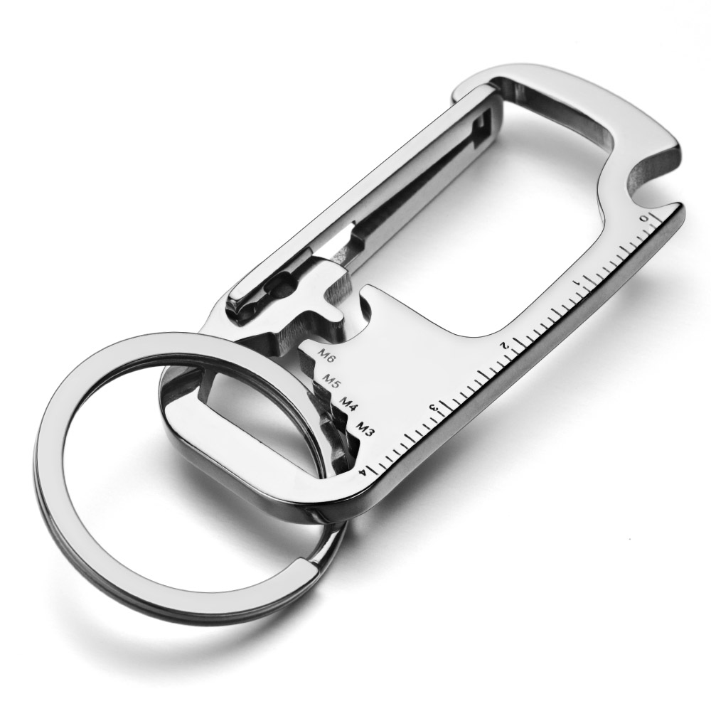 Bottle Opener Keyring - พวงกุญแจหมายเลขชื่อเฉพาะพวงกุญแจสารพัดประโยชน์ทำจากสแตนเลสสตีลอักษรเครื่องมือประแจที่เปิดขวดขวด K421ห่วงโซ่กุญแจ