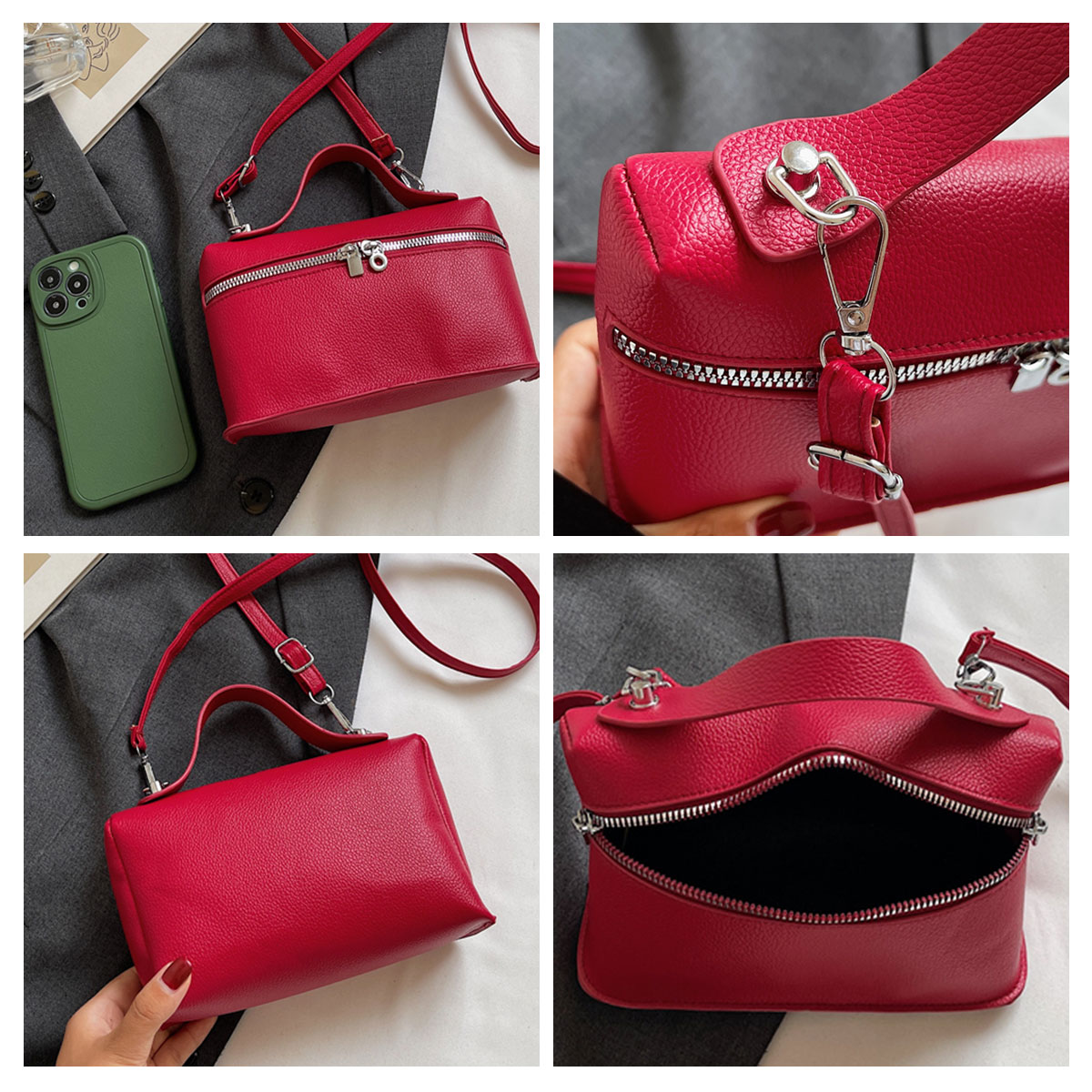 กระเป๋าทรงกล่องสีพื้นสไตล์มินิ - Edc Carry Bag บทวิจารณ์และราคา