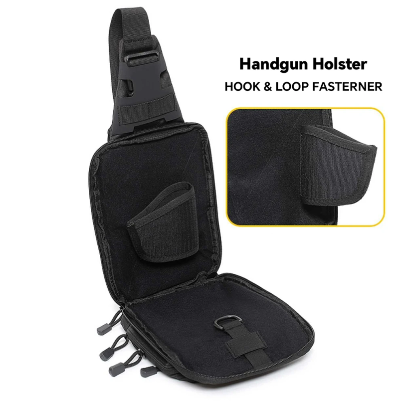 กระเป๋าสะพายข้างแบบยุทธวิธีสำห - Edc Carry Bag For Pistol บทวิจารณ์และราคา