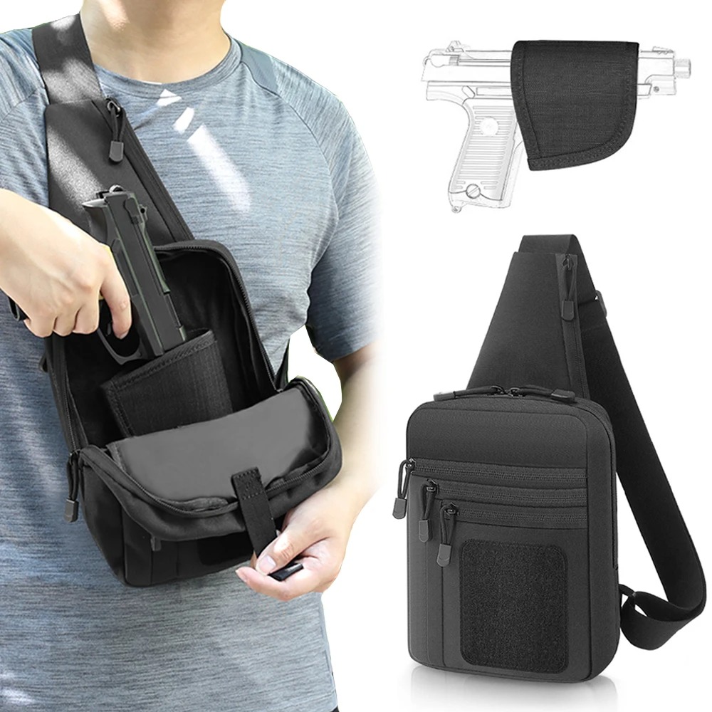 กระเป๋าปืนพกยุทธวิธี ซองปืนพกแ - Edc Carry Bag For Pistol บทวิจารณ์และราคา