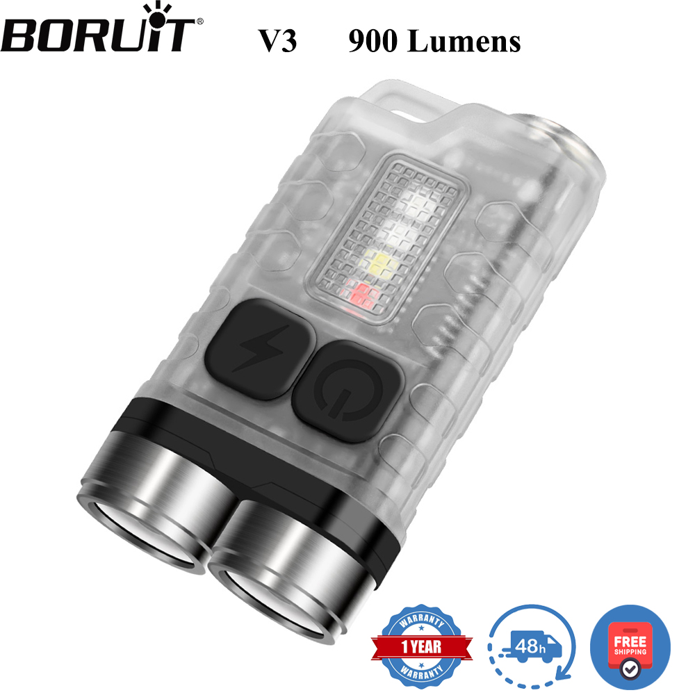 BORUiT V3 พวงกุญแจ LED แบบพกพา - Keychain Flashlight บทวิจารณ์และราคา