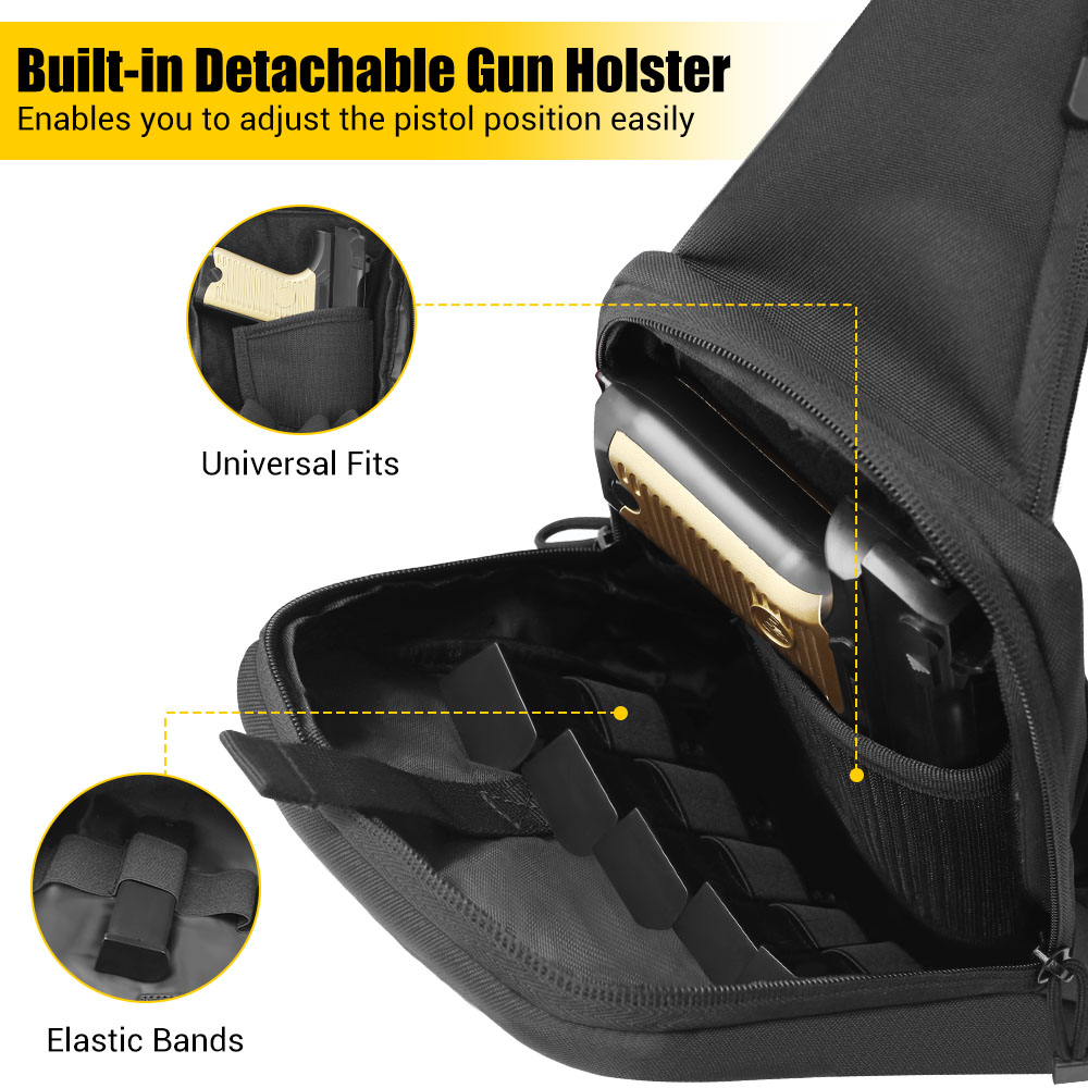 กระเป๋าปืนพกยุทธวิธี ซองปืนพกแ - Edc Carry Bag For Pistol บทวิจารณ์และราคา