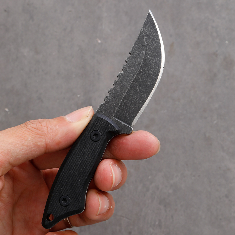 5CR15 สแตนเลสขนาดเล็กใบมีดมีด  - Edc Carry Fixed Blade บทวิจารณ์และราคา