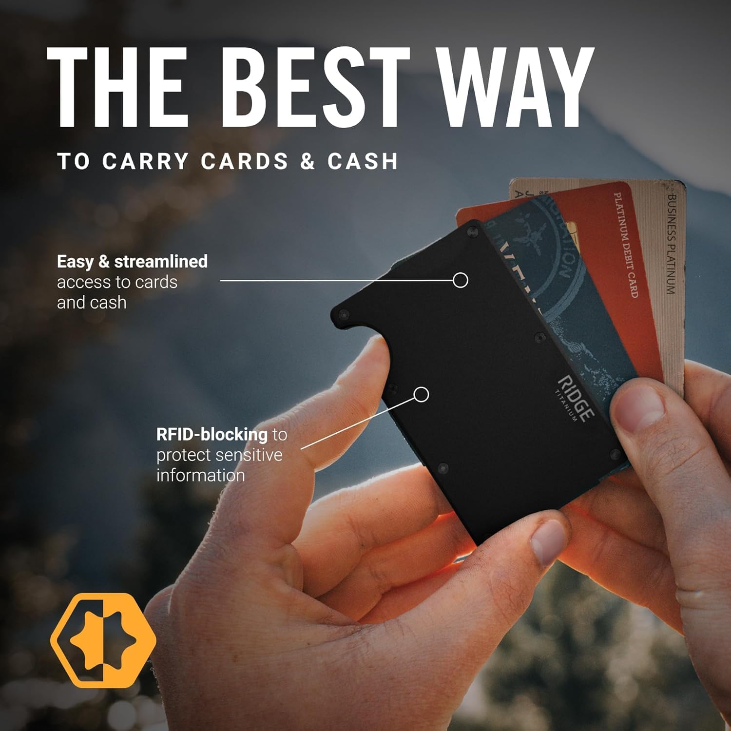 กระเป๋าสตางค์ The Ridge สำหรับ - Wallet Slim Titanium บทวิจารณ์และราคา