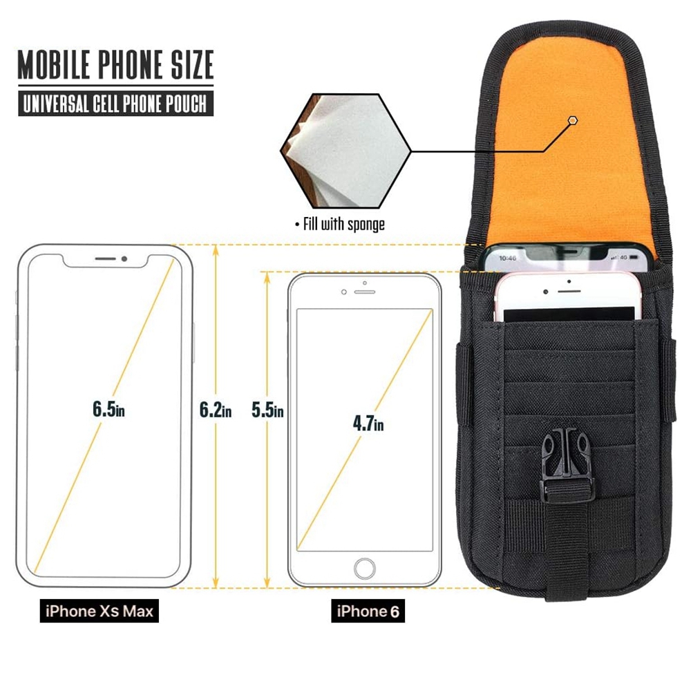 กระเป๋าใส่โทรศัพท์แบบยุทธวิธี  - Edc Carry Belt Pouch บทวิจารณ์และราคา