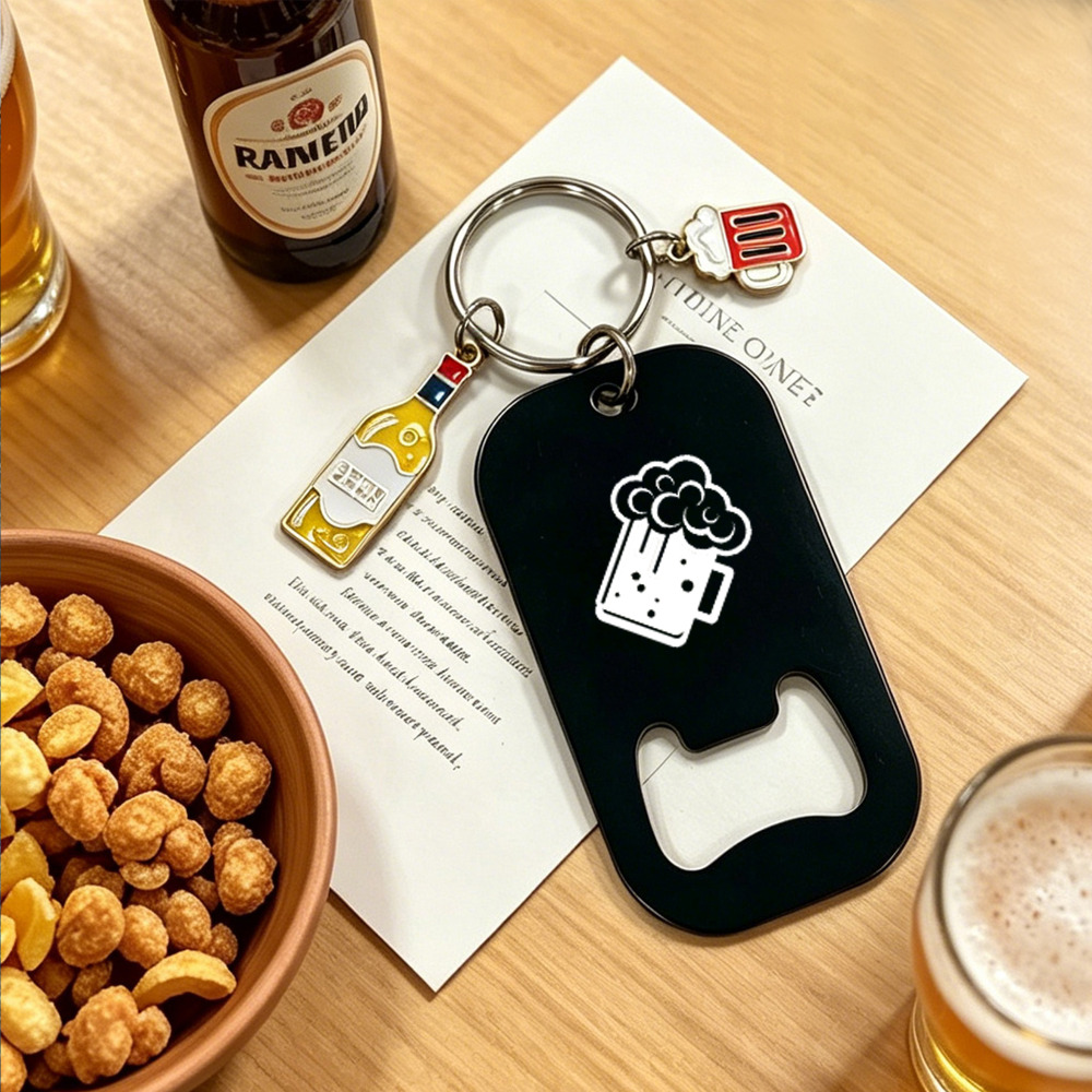 ที่เปิดขวดสแตนเลสแบบพกพาพร้อมพ - Bottle Opener Keyring บทวิจารณ์และราคา