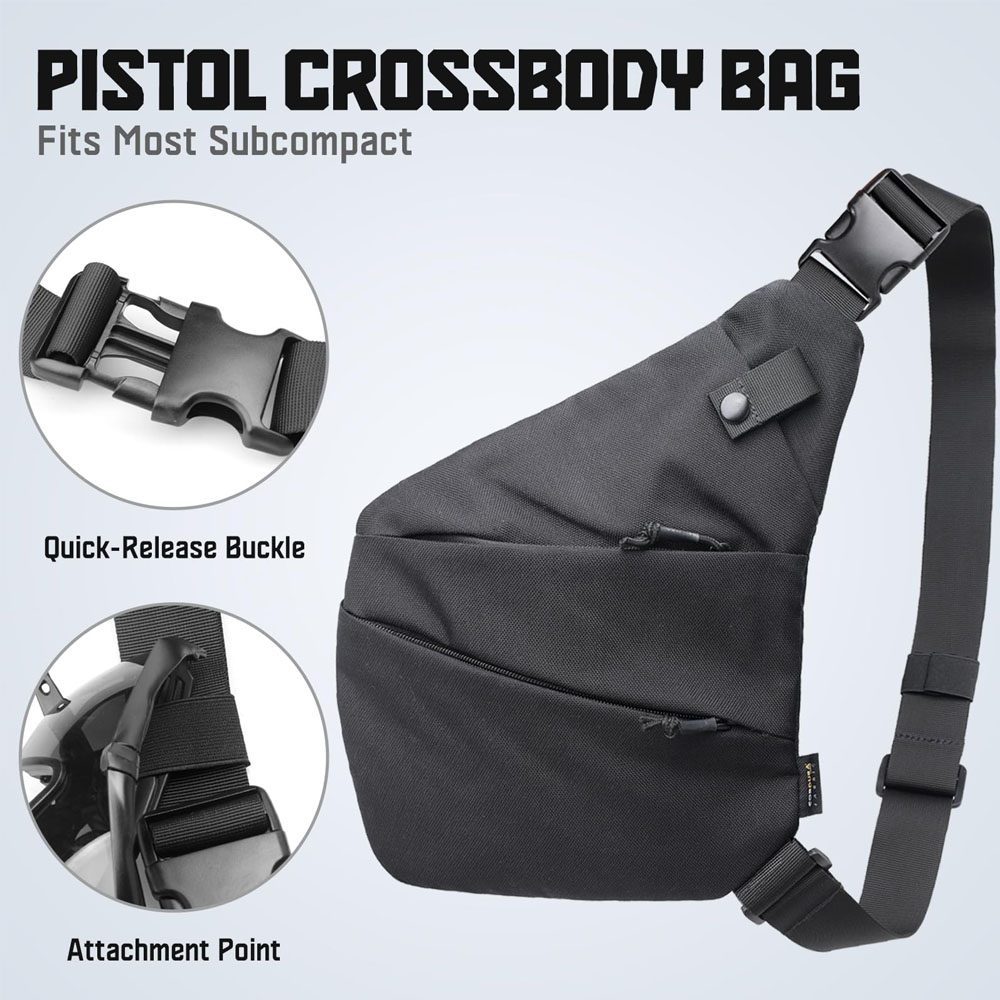 ปืนปกปิดทางยุทธวิธีกระเป๋าใส่โ - Edc Carry Bag For Pistol บทวิจารณ์และราคา