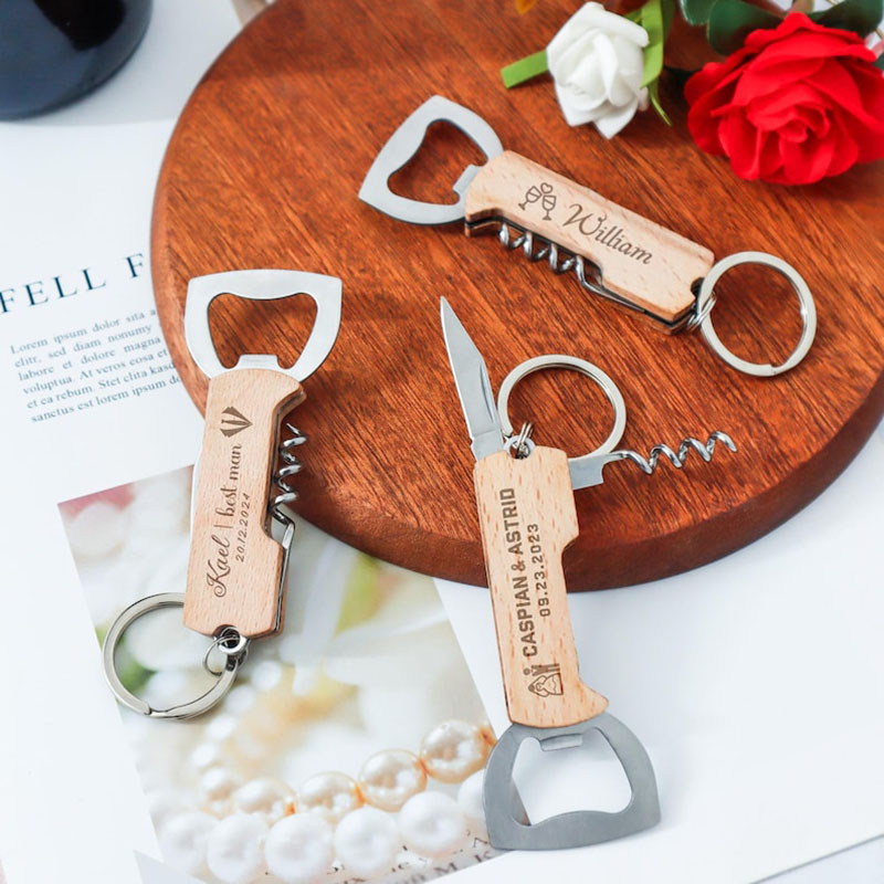 พวงกุญแจเปิดขวดสลักโลโก้ตามสั่ - Bottle Opener Keyring บทวิจารณ์และราคา