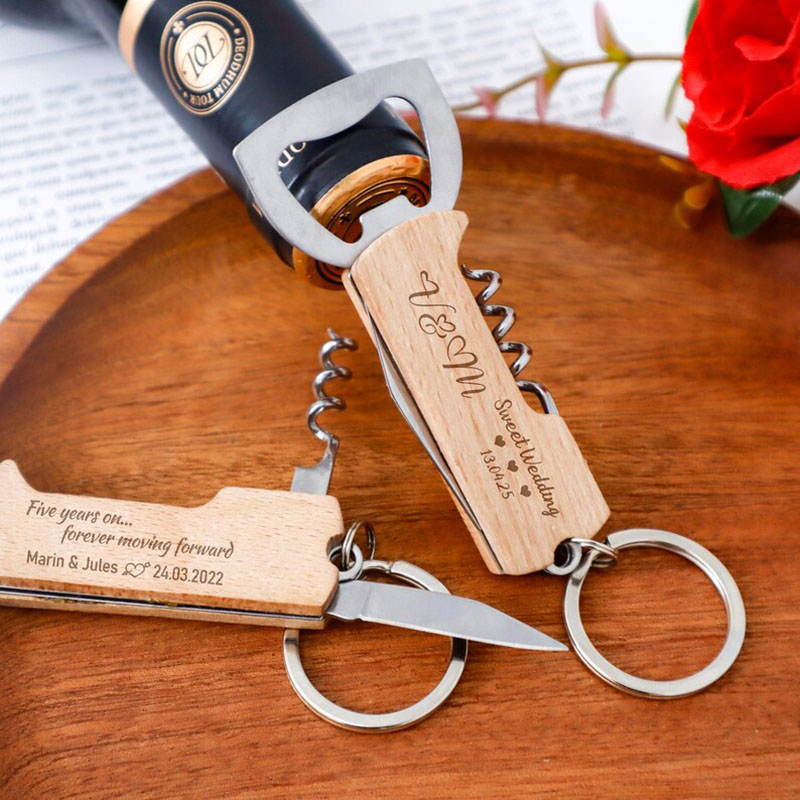 พวงกุญแจเปิดขวดสลักโลโก้ตามสั่ - Bottle Opener Keyring บทวิจารณ์และราคา