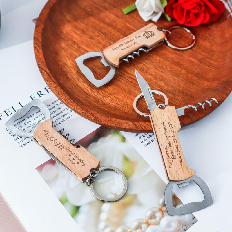พวงกุญแจเปิดขวดสลักโลโก้ตามสั่ - Bottle Opener Keyring บทวิจารณ์และราคา
