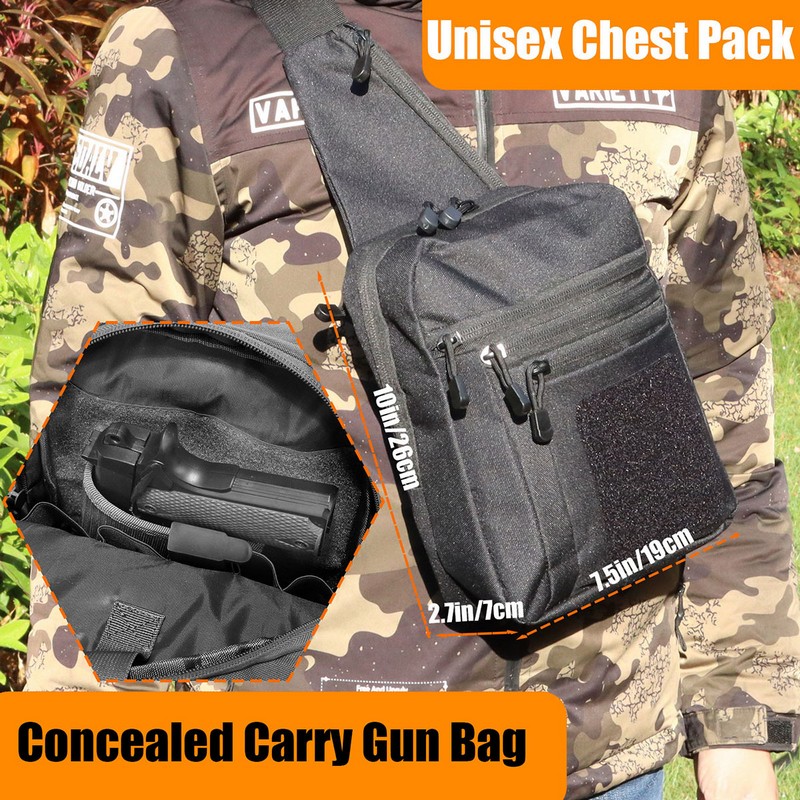 กระเป๋าคาดอกแบบยุทธวิธีใหม่ ซอ - Edc Carry Bag For Pistol บทวิจารณ์และราคา