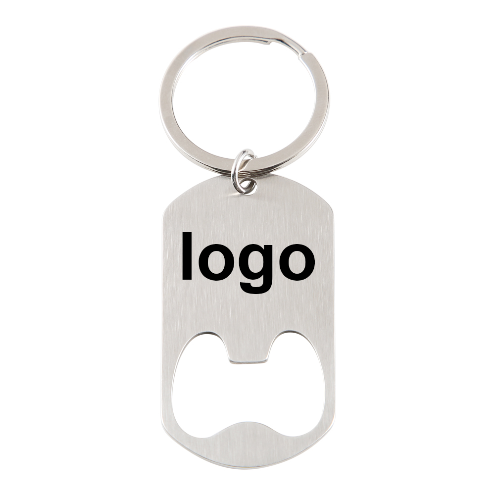 โลโก้บริษัทที่กําหนดเองพวงกุญแ - Bottle Opener Keyring บทวิจารณ์และราคา