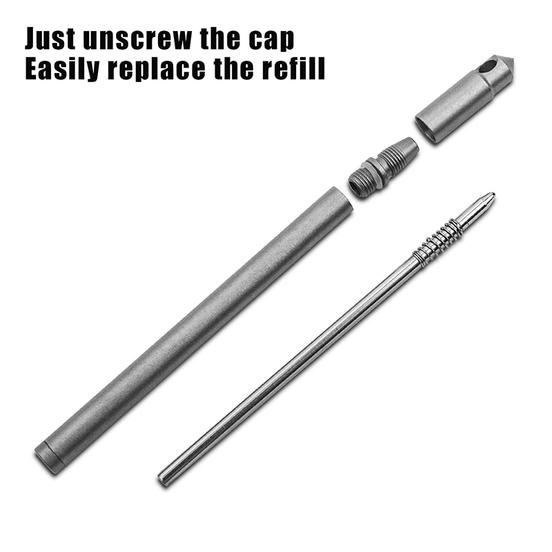 ปากกาลูกลื่นไทเทเนียมขนาดเล็กแ - Edc Carry Pen บทวิจารณ์และราคา