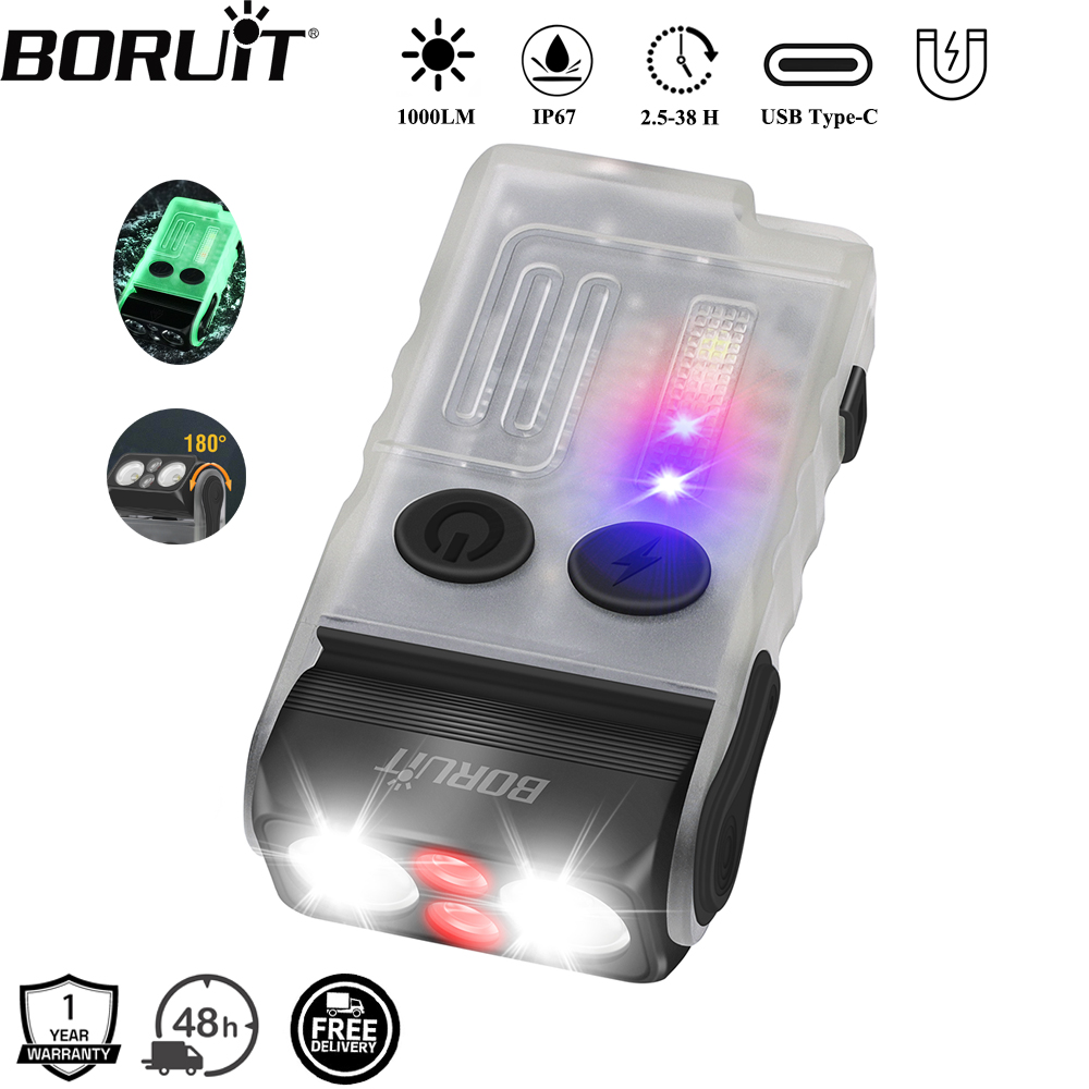 ไฟฉายพวงกุญแจ BORUiT V20 พร้อม - Keychain Flashlight บทวิจารณ์และราคา