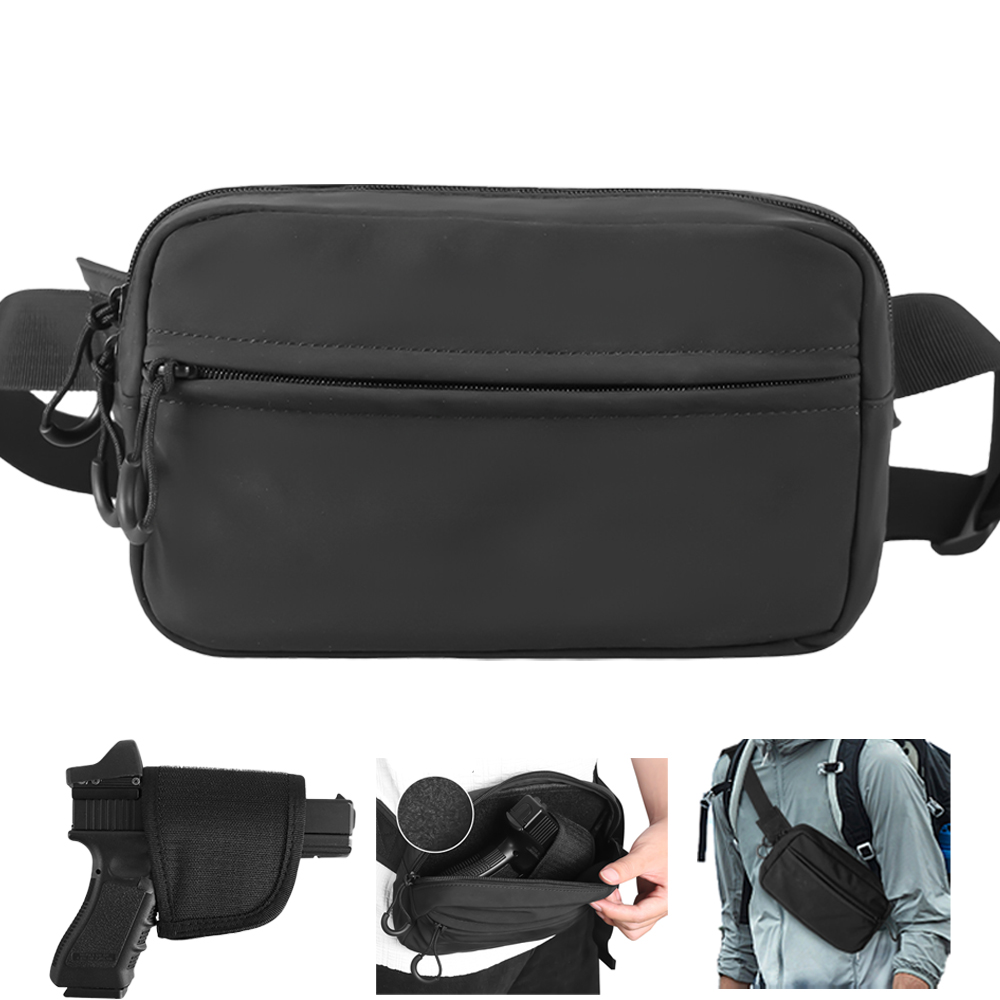 ยุทธวิธีCrossbodyกระเป๋าปืนพกเ - Edc Carry Bag For Pistol บทวิจารณ์และราคา