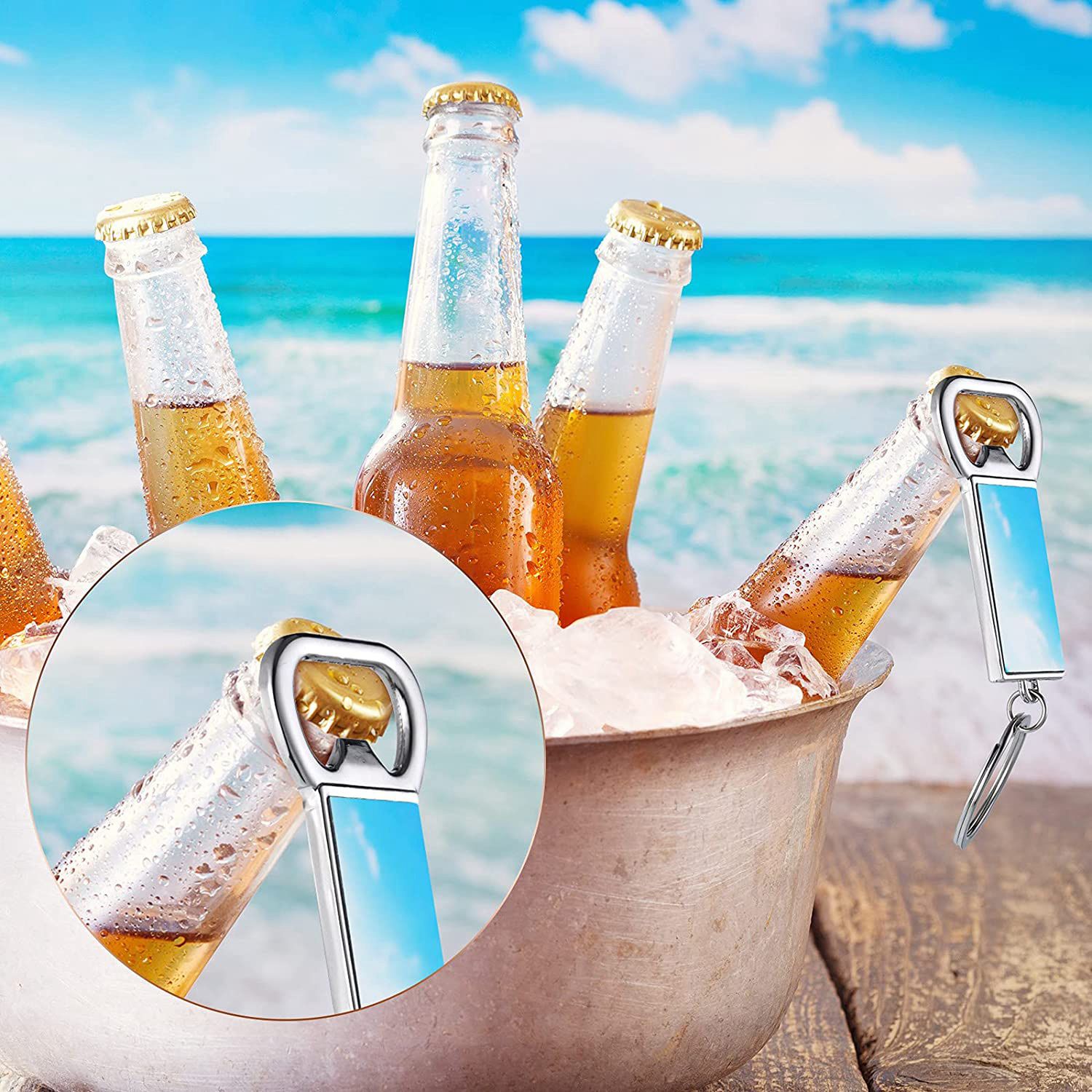 พวงกุญแจเปล่าสำหรับงานซับลิเมช - Bottle Opener Keyring บทวิจารณ์และราคา