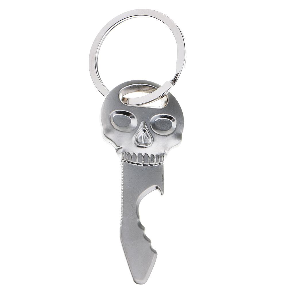พวงกุญแจโลหะรูปหัวกะโหลกสไตล์พ - Bottle Opener Keyring บทวิจารณ์และราคา