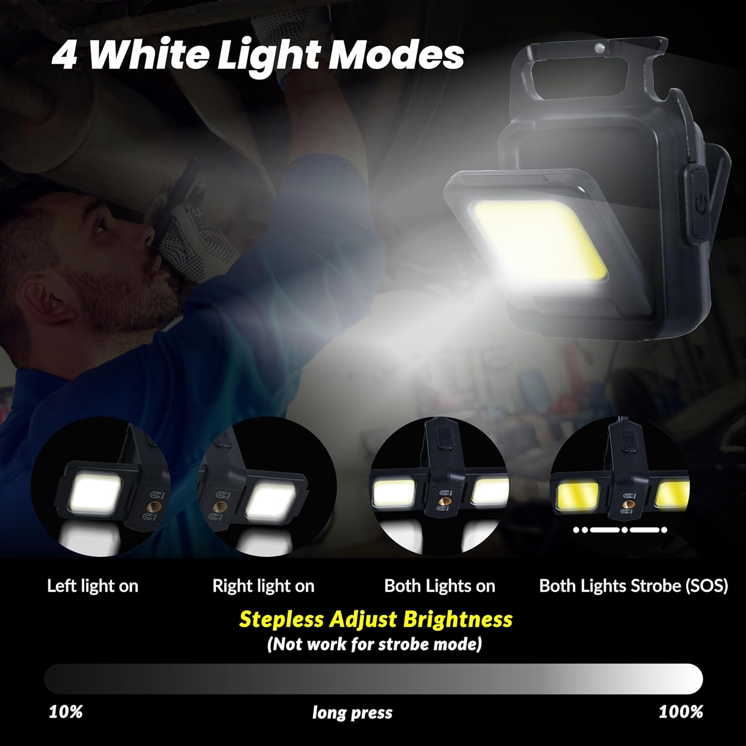 ไฟฉายขนาดเล็กพวงกุญแจไฟ COB ไฟ - Keychain Flashlight บทวิจารณ์และราคา