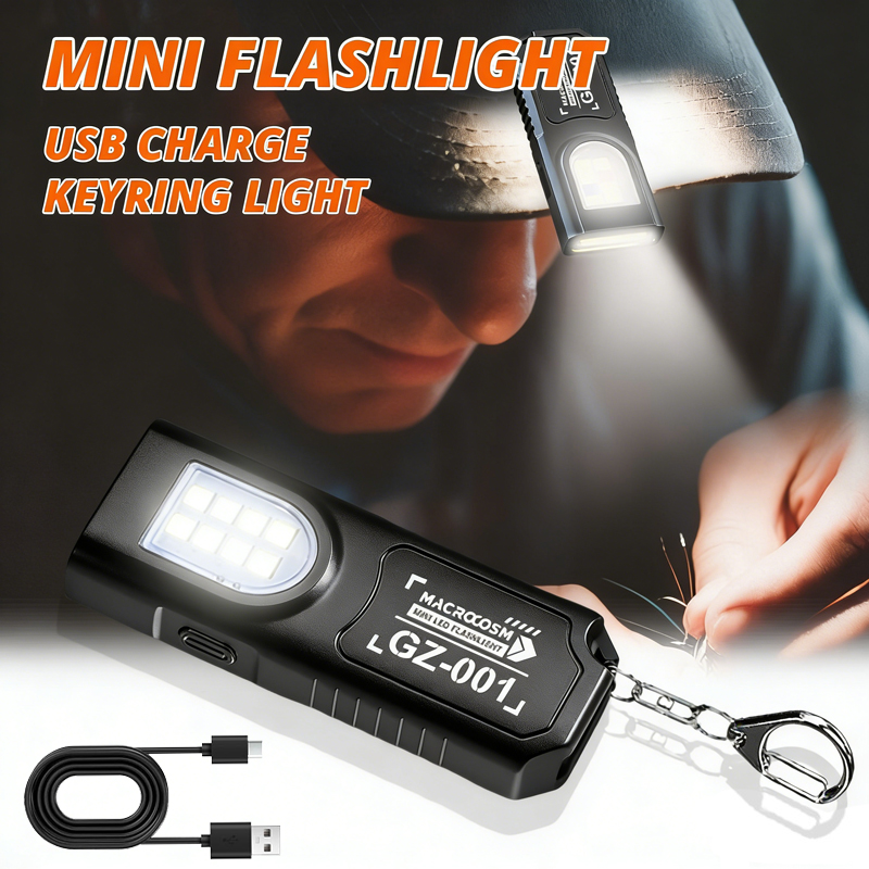 ไฟฉายพวงกุญแจ LED แบบชาร์จไฟได - Keychain Flashlight บทวิจารณ์และราคา