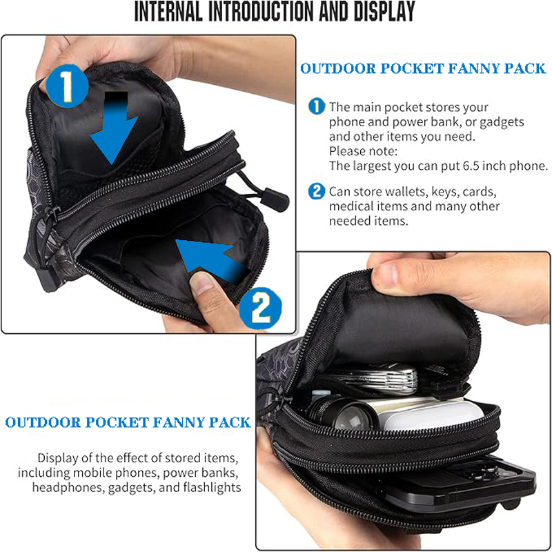 Universal EDC ยุทธวิธี Molle ก - Edc Carry Belt Pouch บทวิจารณ์และราคา