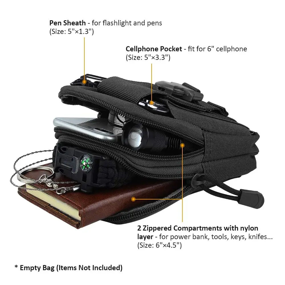 อุปกรณ์กลางแจ้ง เครื่องมือ อุป - Edc Carry Belt Pouch บทวิจารณ์และราคา