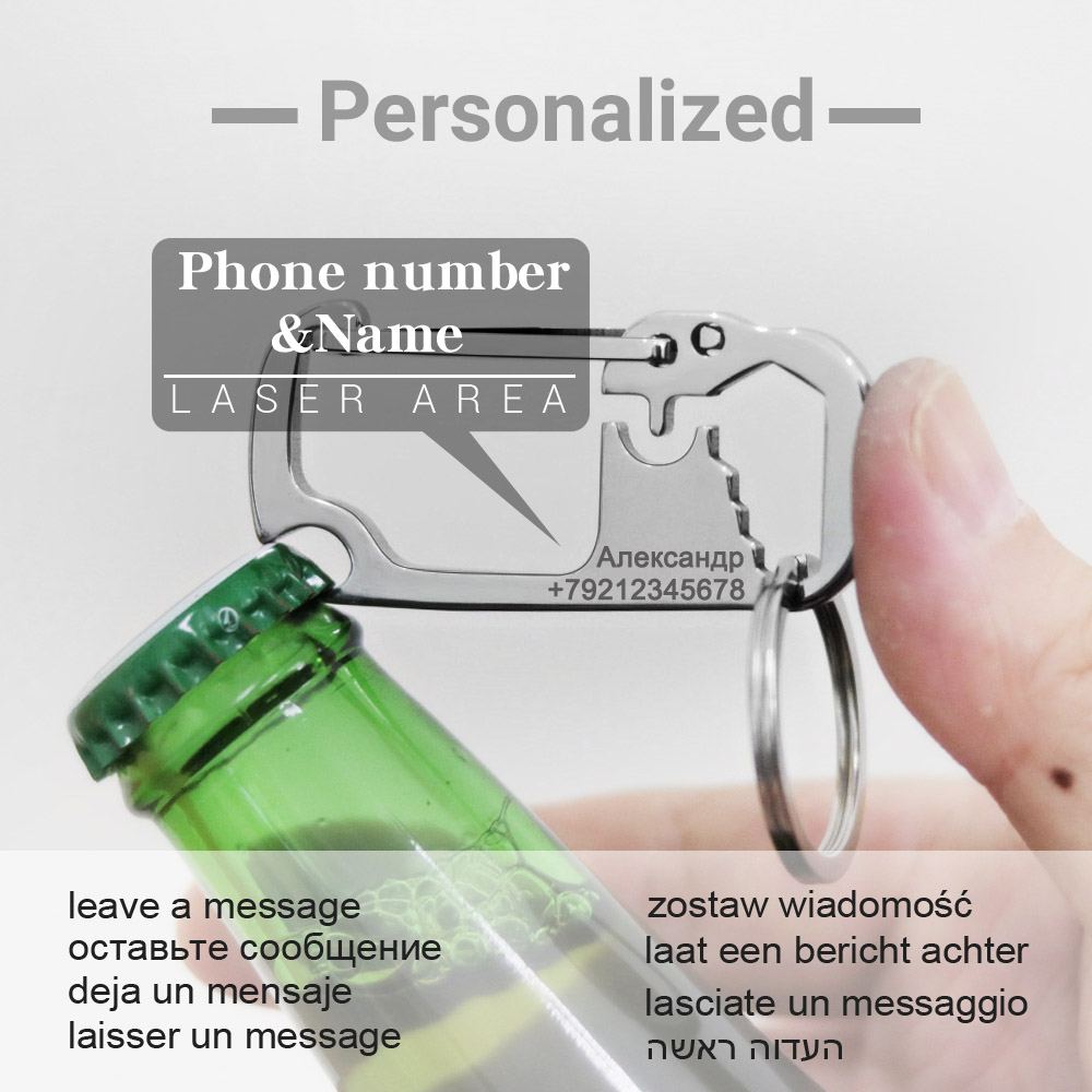 พวงกุญแจหมายเลขชื่อเฉพาะพวงกุญ - Bottle Opener Keyring บทวิจารณ์และราคา