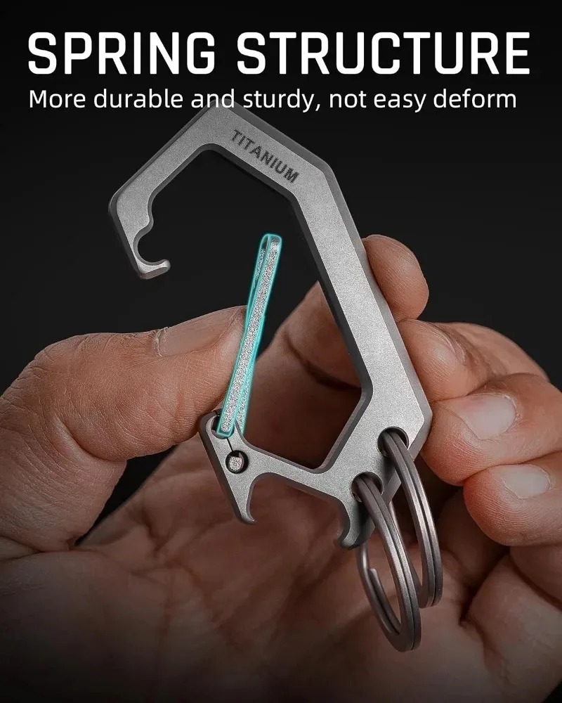 พวงกุญแจไทเทเนียมอัลลอยด์รูปกร - Bottle Opener Keyring บทวิจารณ์และราคา